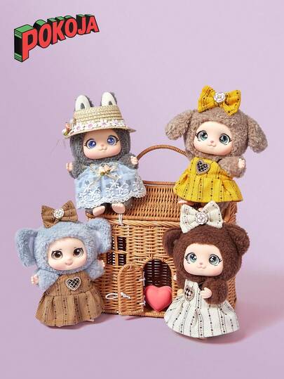 1个可爱娃娃脸钥匙扣挂件 - 可爱又美观的背包挂件，适合女性和女孩，钱包配饰吊坠，送给闺蜜的独特礼物