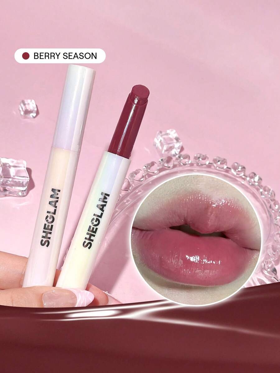 SHEGLAM Pout-Perfect Shine Lip Plumper-Berry Season Brillo Labial SóLido Hidratante Y Voluminizador Suero Voluminizador De Labios Nutritivo Antiadherente LáPiz Labial De Aceite De Coco CosméTicos Para Labios Regalo Voluminizador De Labios Morado Marca Belleza Maquillaje CosméTico Para Mujeres NiñAs Perfecto Para OtoñO Invierno Ideal Para Y2K Elegante Moda Adecuado Para CumpleañOs Navidad Presente Fiesta Listo Mejor Color