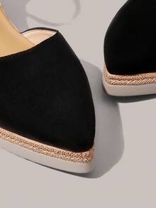 Styleloop Women's Woven Rope Platform Wedge Sandals, Vacation Style BOHO Chic Retro American Western Music Festival Party Outfit