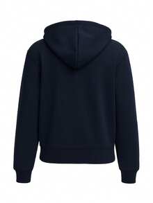Tommy Hilfiger Varsity Women's Cropped Hoodie Dark Blue - Dark Night Navy - 查看 6