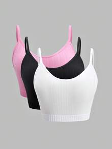 SuitURBody 3pcs Women's Seamless Underwear Set | Jacquard Knit Mid-Waist Panties | Comfortable Invisible Wear - Multicolor - View 6