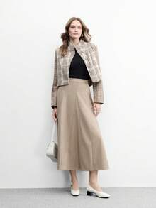 CUCCOO BIZCHIC 2025 夏季新款复古方头低跟编织网眼玛丽珍鞋女鞋，时尚镂空绑带透气闭头粗跟浅口鞋 - 黑與白 - 查看 5