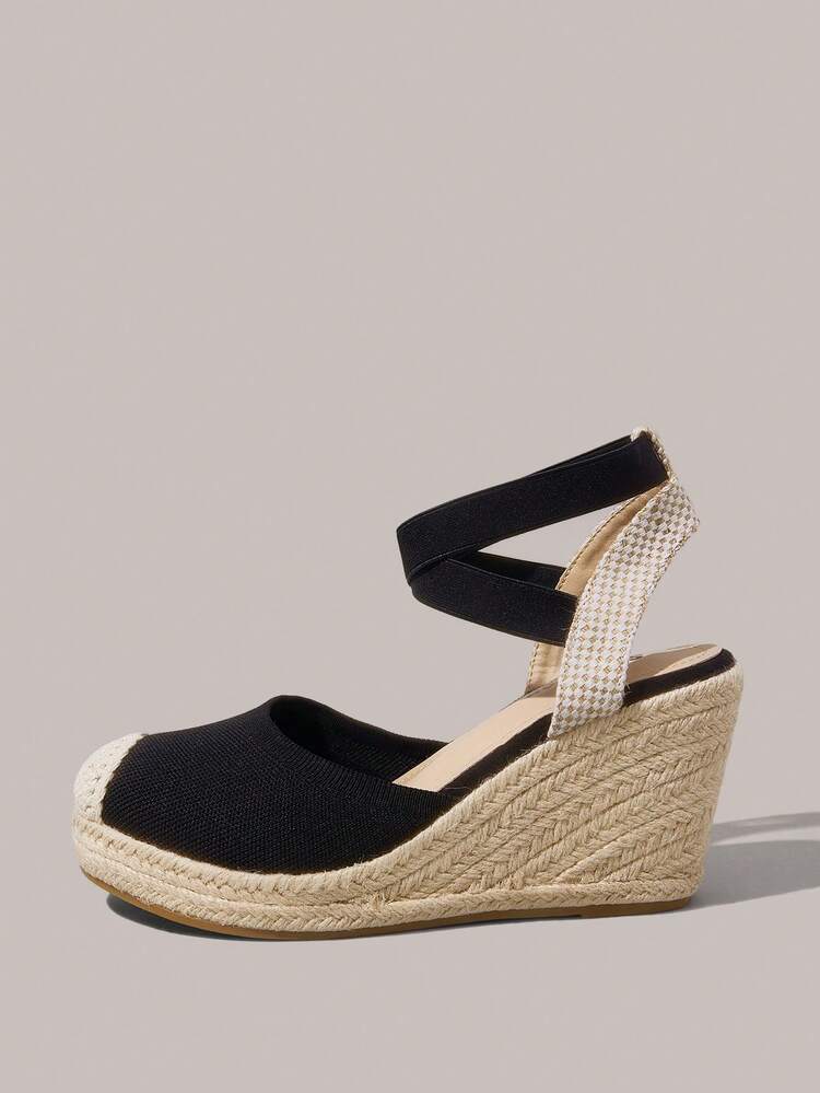 Women's Woven Rope Platform & Wedge Sandals, Bohemian Style Western Music Festival Party Outfit, Vacation Vacation Outfits Travel Essentials