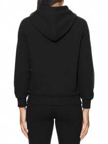 Puma Metallic Women's Hooded Sweat Suit Black - Puma Black - View 2