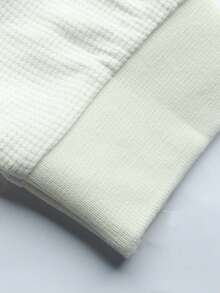 Manfinity Homme A117 Men's Casual Solid Color Beige Long Sleeve T-Shirt Set Casual Two Piece Set Men Cream Outfit Men Men 2 Piece Sweatsuit Mens 2 Piece Outfits White Men Joggers Suit - Beige - View 7