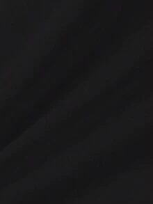 Manfinity Homme Men's Solid Black Knitted Round Neck T-Shirt With Regular Long Sleeves And Casual Style - Black - View 4