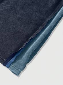 Manfinity EMRG Men's Young Street Style, Minimalist Cotton Sweatpants, Loose Fit Wide Leg Pants, Elastic Waist Knit Joggers, Washed Cotton Fabric With Distressed Snowflake Effect, Exposed Seam Design, Casual Street Style Suitable For Daily Wear, Leisure, Fashion Outfits, Street Casual, Holiday Gift