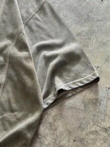 AXEPEAK Men's Casual Loose T-Shirt, Military Green, Silkscreen Wash, Standard Size, Summer - Army Green - View 5