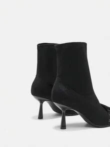 Fashionable Mid-calf Boots For Women - Black - View 8