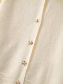 GlowEve CURVE Women's Casual Turndown Collar Long Sleeve Loose Fit Plus Size Cardigan, Outerwear For Autumn/Winter - Apricot - View 5