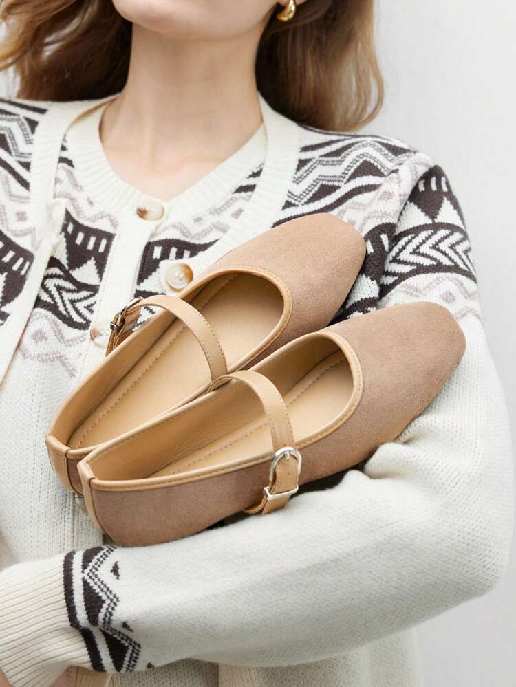 CUCCOO BIZCHIC Women's Black Embroidered Cute Bow Elegant Mesh Mary Jane Flat Shoes
