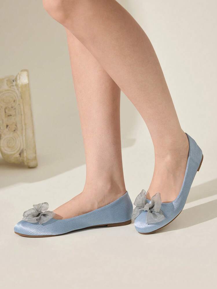 CUCCOO CHICEST Women's Elegant Commuter Flats With Bow Decor