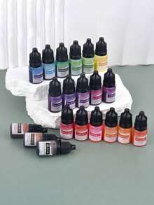 5ml 20 Colores Tinte para Velas Apto para Molde de Silicona DIY Velas Artesanales Perfumadas Tinte para Jabón Colorante de Cera de Soja - Multicolor - Ver 11