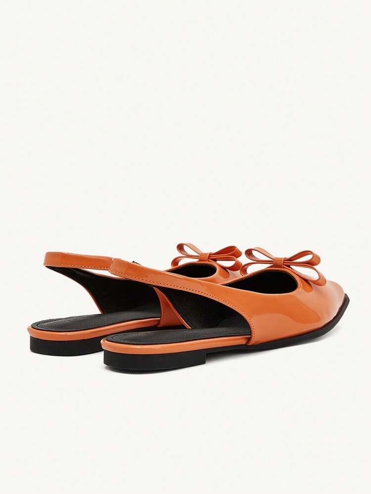 CUCCOO CHICEST Women's Elegant Commuter Bow Decor Pointed Toe Flats