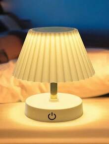 1个触控可调光LED台灯 - Type-C充电，可调光夜灯，带可伸缩灯臂，营造卧室氛围，非常适合床头阅读 - 白色 - 查看 2