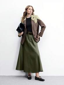 CUCCOO BIZCHIC 女式方头平底低跟新款黑色舒适百搭一脚蹬乐福鞋，黑色休闲平底鞋，轻便通勤 - 黑色 - 查看 10