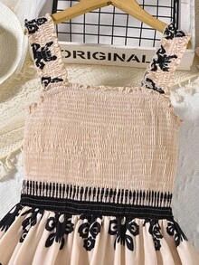 Vestido estilo swing con estampado vintage para adolescentes, ideal para vacaciones, días festivos, verano y viajes