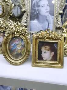 Cirelle Modern Resin Picture Frame, Elegant Tabletop And Sofa Decor Display Stand For Photos, Luxury Desktop Ornament For Home Office