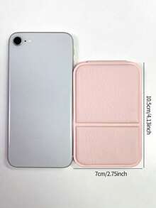 1/2 Pieces Portable Makeup Mirror, Solid Color, PU Leather, Simple, Portable, Foldable, Cute Miniature Mirror - Perfect