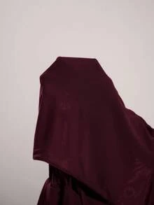 SHEIN BAE 女士Y2K纯色镂空性感时尚吊带上衣 - 紫紅色 - 查看 8