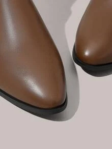 Styleloop Women's Ankle Boots And Short Boots, Suitable For Holiday, BOHO, Retro American, Bohemian, Western, Music Festival, Party, Christmas, Halloween Outfits Valentine's Day - Coffee Brown - View 4