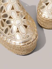 Styleloop Women's Flat Slip-On Shoes, Boho, Retro American, Bohemian, Western Style, Suitable For Vacation, Music Festival, Party For Christmas Holiday Travel Essential Boho - Gold - View 4