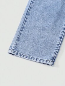 ChillGRL 青少年女孩酷炫街头大胆优雅校园精神迷彩牛仔裤