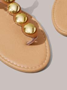 Styleloop 女士平底凉鞋，波西米亚风格西部音乐节派对装