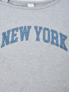 SHEIN ChillGRL 2 件套 Tween Girl Me 宽松休闲吊带背心印花上衣和浅蓝色牛仔长裤套装，适合日常通勤、休闲、街头风格、与朋友聚会、春夏 - 藍色 - 查看 6