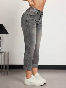 SHEIN Tall Women's Pocketed Skinny Casual Versatile Jeans