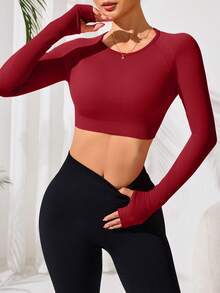 Slayform Áo thun thể thao Yoga liền mạch / Hở lưng gợi cảm / Thể thao & Thường ngày đa năng - Nhiều màu - Xem 4