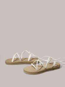 Styleloop Women's Flat Sandals, Bohemian Style Western Music Festival Party Beach Holiday Wear