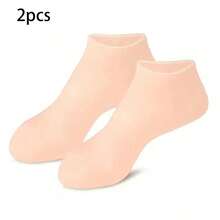2 cái/4 cái/6 cái - Tất silicon giữ ẩm, tất thấm hút đàn hồi cao, tất lô hội tái sử dụng, tất spa qua đêm, tất gót gel chống trượt cho nam nữ da khô, bàn chân khô, da thô ráp, chăm sóc chân tại nhà - Nhiều màu - Xem 16