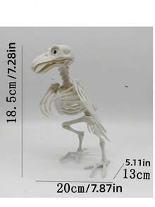 1 Set Realistic Halloween Bat Skeleton Decoration, Scary Bat Skeleton, Haunted House Stage Prop, Home Decor Hanging Ornament, Suitable For Halloween Party Background - Multicolor - View 10