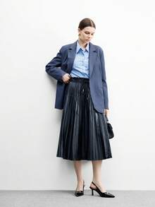 CUCCOO BIZCHIC 女士尖头金属装饰日常百搭时尚高跟鞋 - 黑色 - 查看 6