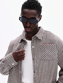 SUMWON Áo sơ mi nam cổ bẻ cài nút tay dài họa tiết sọc kẻ ngang - Nhiều màu - Xem 1