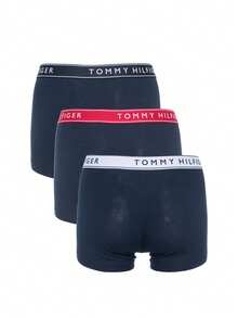 Tommy Hilfiger 3 Pack Men's Aro Pants - Th Wht/ Med Red/ Dsrt Sky - View 2