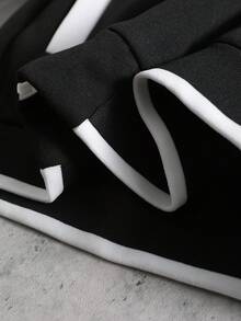 Manfinity EMRG Áo hoodie thêu chắp vá màu tương phản thường ngày dành cho nam, mùa thu/đông - Nhiều màu - Xem 6