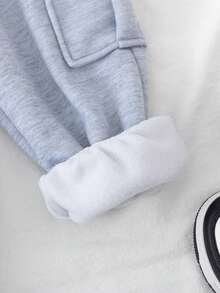 Genkimix Kids Autumn/Winter New Young Girls Casual Sweatpants With Pockets, Loose Fit Drawstring Waist, Sporty Style