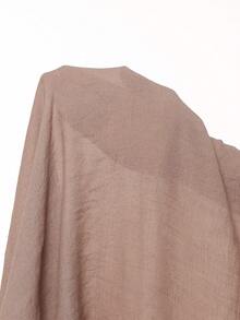 Swim Vcay Summer Beach Tassel Hem Cover Up - Khaki - View 7