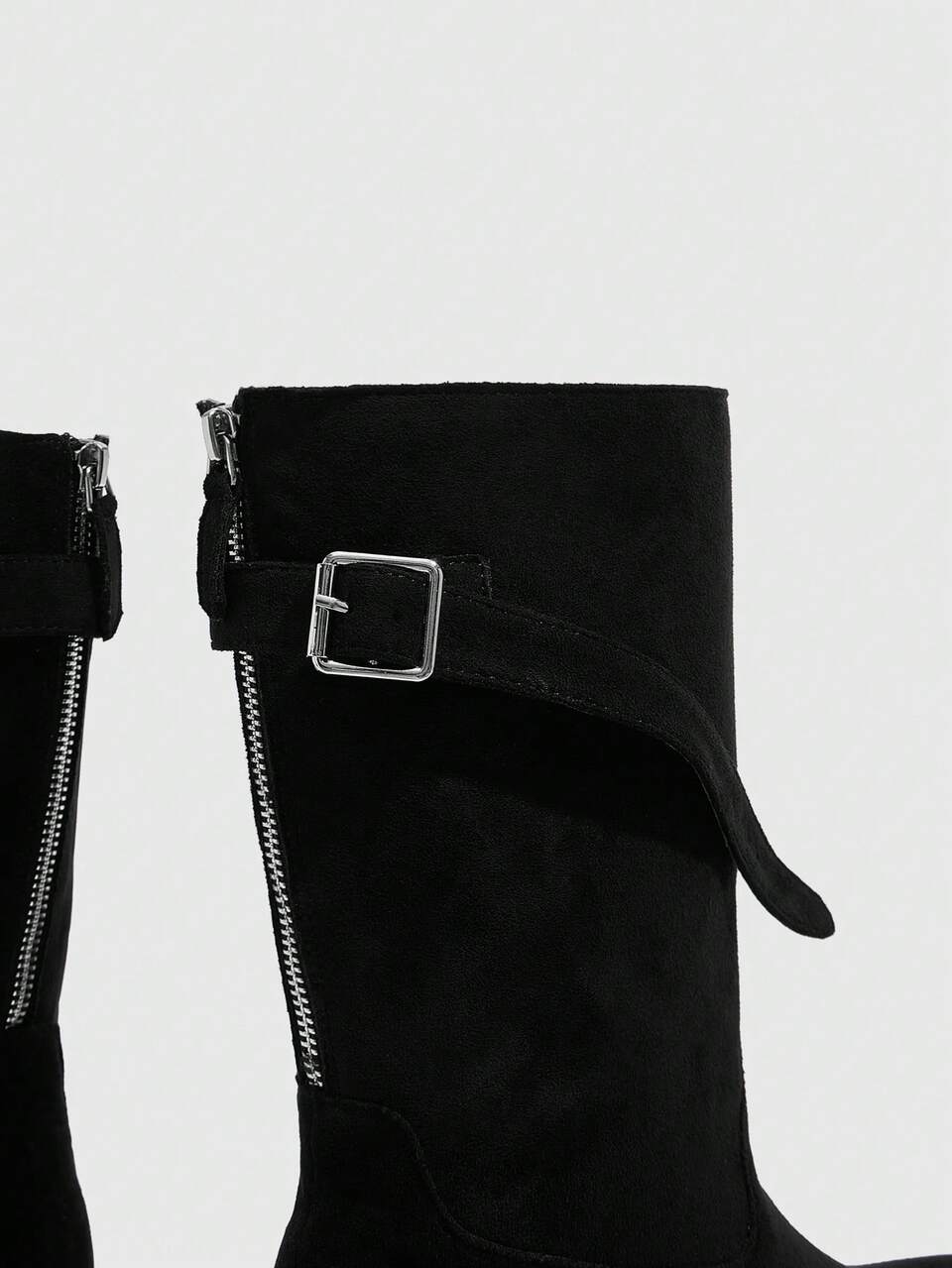 CUCCOO SZL Women's Casual Chunky Heel Mid-Calf Boots For Christmas