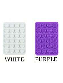 1/2/4/6pcs Silicone Phone Sticky Grip, Non Slip Silicon Adhesive Phone Stand Sticky Phone Case Mount Hands-Free Phone Accessories Holder For Selfies And Videos,Multifunctional Phone Accessory ,Fits All Models Pcs Silicone Single-Sided Suction Cup, Self-Adhesive, Multi-Purpose Phone Suction Cup, Can Be Adsorbed On Walls, Desktops, Glass, Serving As Phone Stand, Tablet Expanded Stand, Suitable For Car, Leisure, Office - Multicolor - View 11