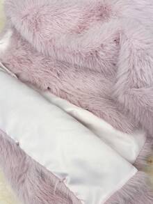 Allurite Cardigan Super Pendek Lengan Panjang Warna Polos Seksi untuk Wanita, Musim Gugur/Dingin - Dusty Pink - View 7