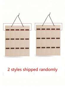 毛毡悬挂式收纳袋，多口袋设计，门挂式，宿舍必备，眼镜首饰收纳架，无纺布材质，衣柜门收纳方案，节省空间 - 彩色 - 查看 9