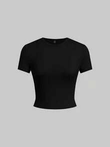 SHEIN EZwear 5件/套 女士基础款纯色无袖修身T恤 - 彩色 - 查看 6