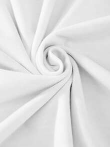 SHEIN 2件套青少年男童卡通动漫人物圆领休闲T恤和运动短裤套装 - 白色 - 查看 6