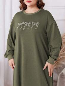 Lacomfia Plus Size Women Casual Loose Long Sleeve Hoodie Sweatshirt