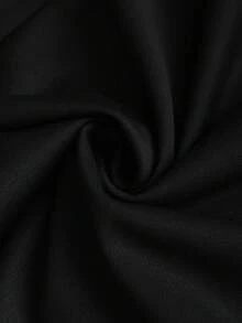 SHEIN Unity 女士纯色简约休闲短款拉链黑色连帽运动衫，长袖毕业连帽衫，返校，毕业，教师，返校