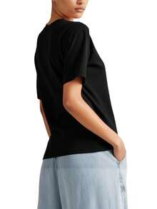 Calvin Klein Relaxed Women's T-Shirt Black - Ck Black - View 2