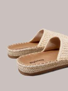 Styleloop Women's Flat Slip-On Shoes, Boho Style, Retro American, Bohemian, Western, Music Festival, Party Outfit Valentine's Day - Apricot - View 5